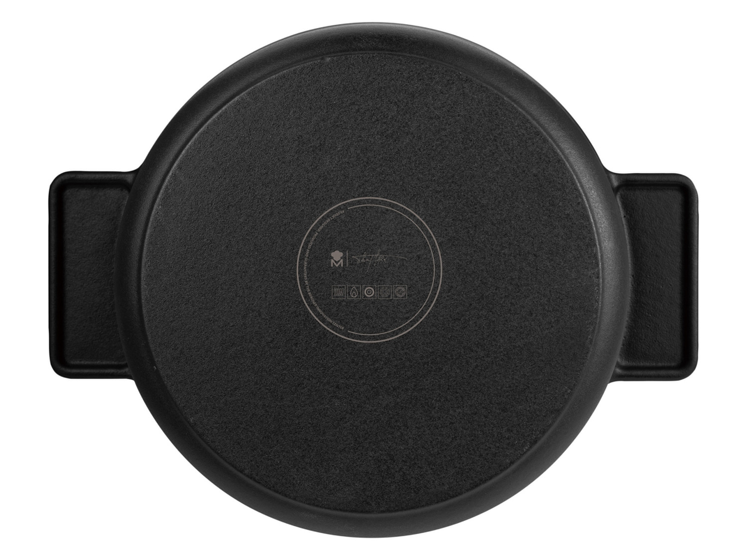 Thumbnail - Masterpro Gusseisenschmortopf Eternal, Ø 26cm (Schwarz)