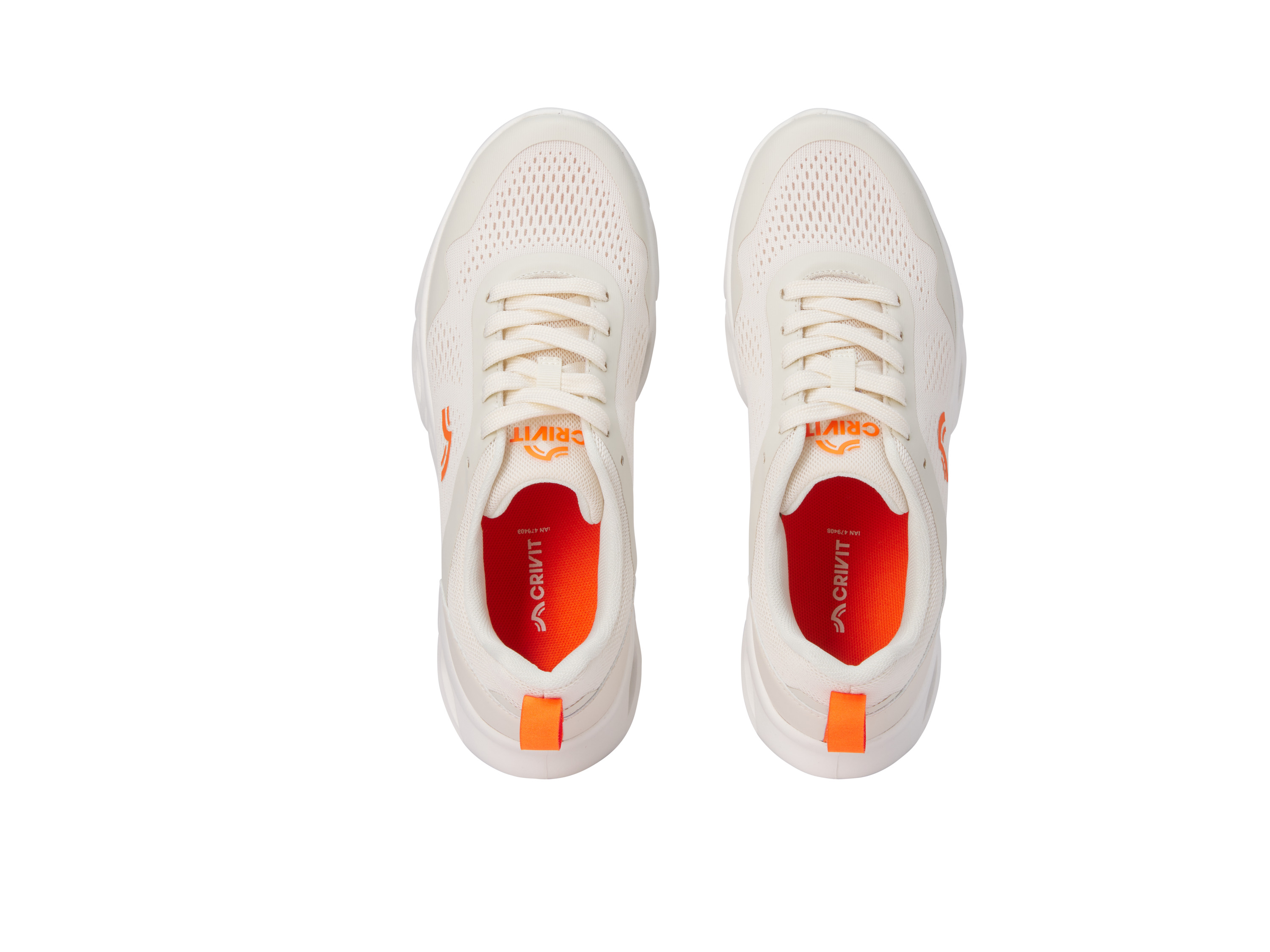 Thumbnail - CRIVIT Herren Sportschuh, mit Anzieh-Schlaufe (Creme, 43)