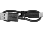 Schwarzes USB-A zu USB-C Kabel, aufgerollt, mit PARKSIDE-Schriftzug an beiden Enden.