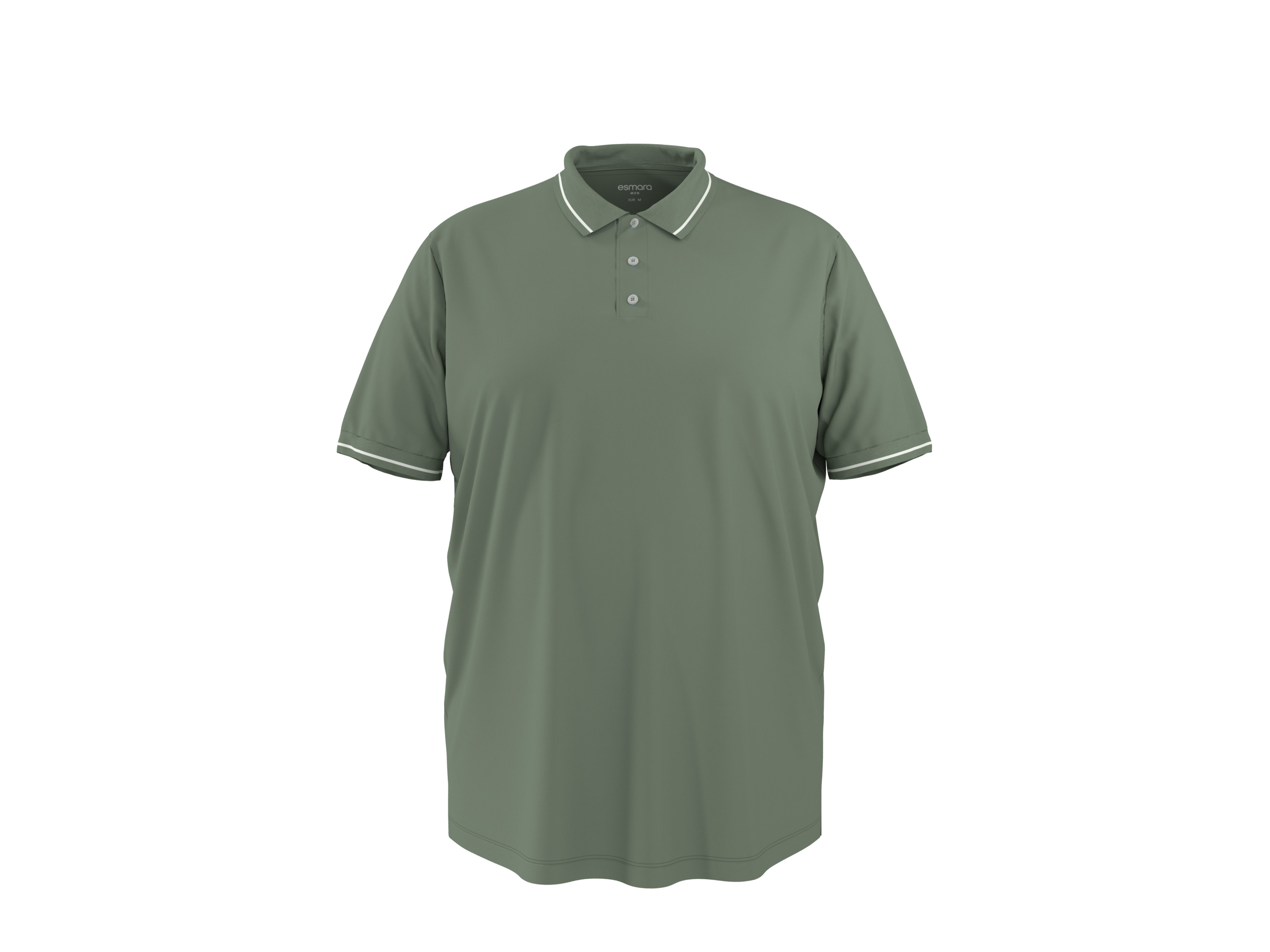 ESMARA MEN Herren Piqué Poloshirt (Grün, 3XL (64/66))
