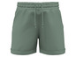 Grüne Shorts mit Kordelzug.