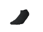 Eine schwarze Socke auf schwarzem Hintergrund.
