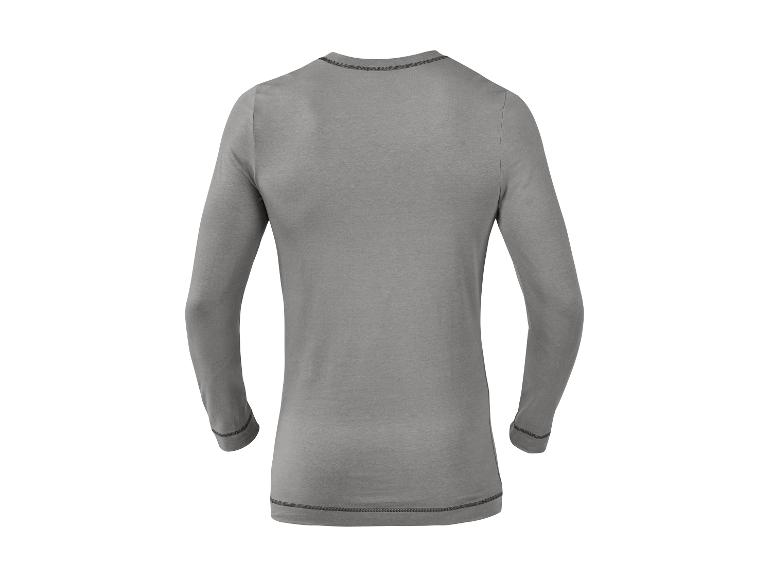 Ein graues Langarmshirt.