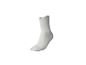 Weißer Socken mit rotem Akzent am Bündchen