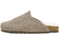 Graue Filzpantoffeln mit Korksohle