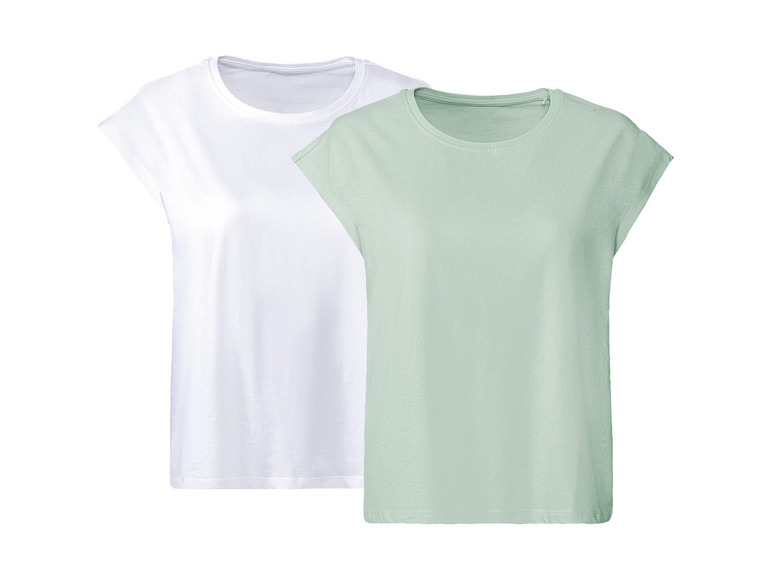 Gehe zu Vollbildansicht: esmara® Damen Oversize T-Shirts, 2 Stück, Single-Jersey-Qualität - Bild 12