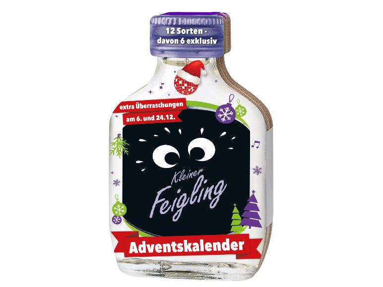 Kleiner Feigling Adventskalender mit 12 Sorten, davon 6 exklusiv, und Überraschungen am 6. und 24. Dezember.