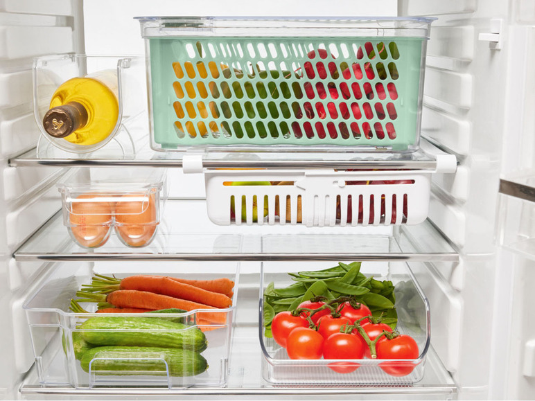Gehe zu Vollbildansicht: ERNESTO® Kühlschrank-Organizer, transparent - Bild 8