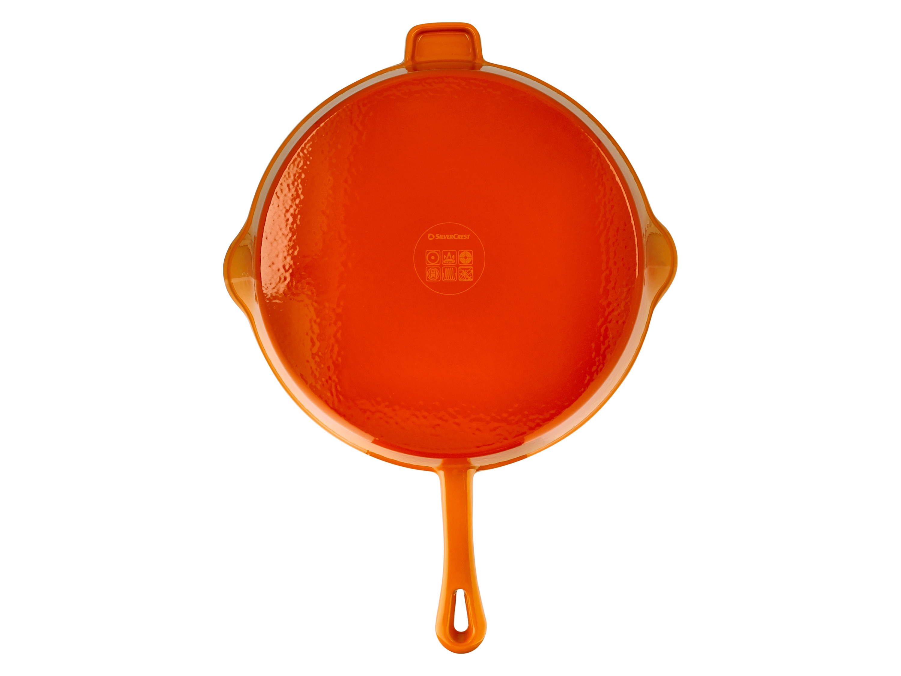 Thumbnail - SILVERCREST® Pfanne Gusseisen 30 cm mit Ausgießer (Orange)