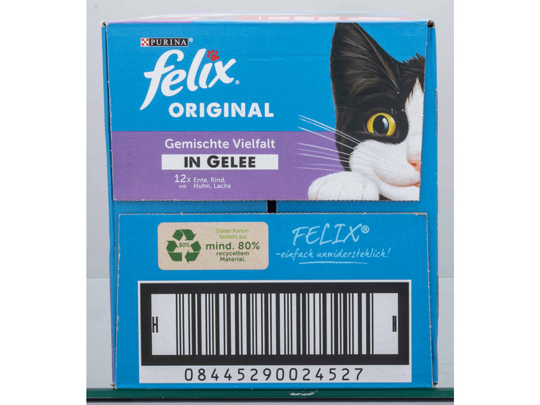 Gehe zu Vollbildansicht: FELIX Katzennassnahrung Jumbo Pack Gemischte Vielfalt in Gelee, 48 x 85g - Bild 3