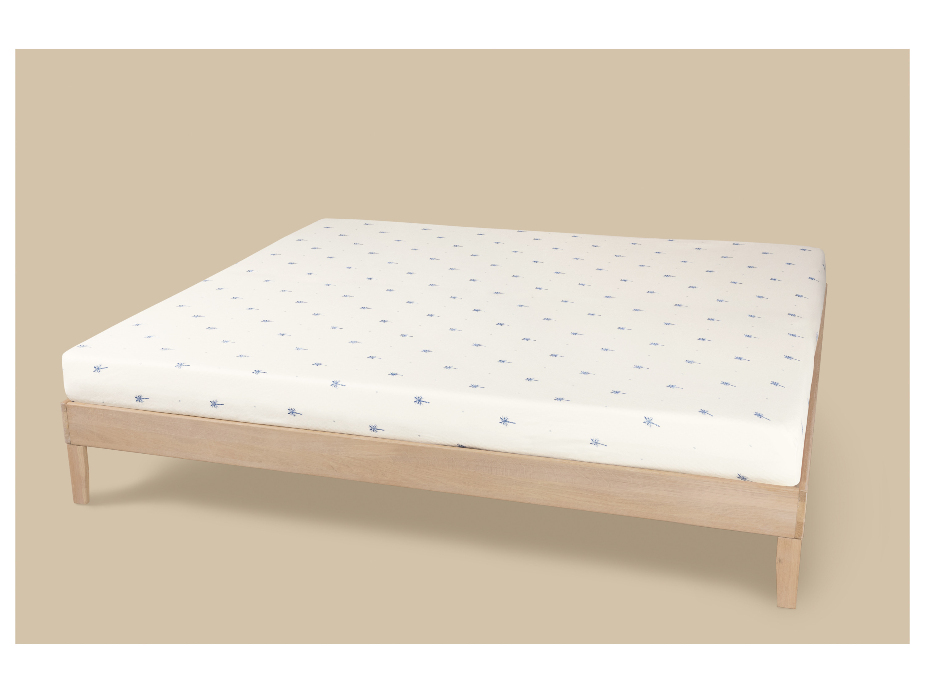 LIVARNO® Jersey-Spannbettlaken, 180 - 200 x 200 cm (Palmen) – Bild 2 von 2