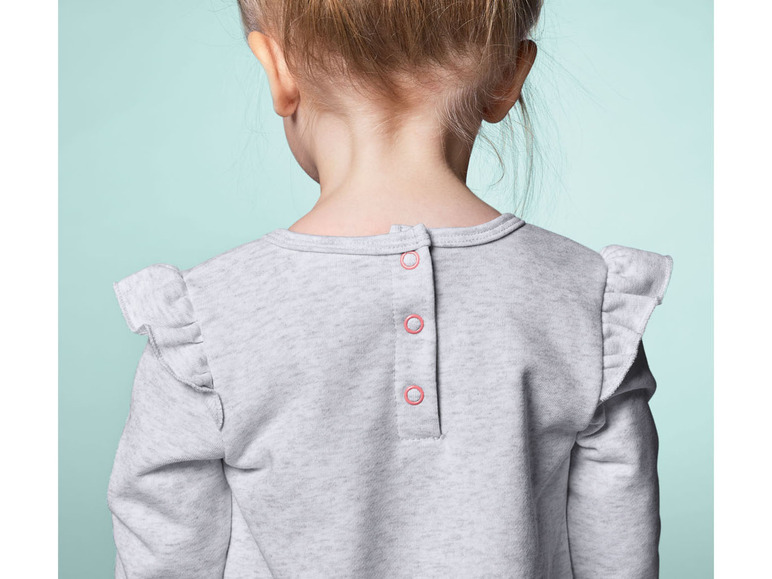 Gehe zu Vollbildansicht: Baby Mädchen Sweatkleid mit Baumwolle - Bild 4