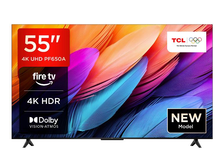55-Zoll 4K UHD Fernseher mit Fire TV, 4K HDR und Dolby Vision Atmos, neues Modell.