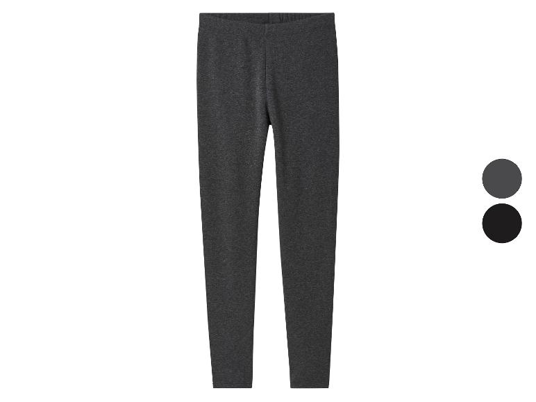 Dunkelgraue Leggings mit zwei Farboptionen, Grau und Schwarz.