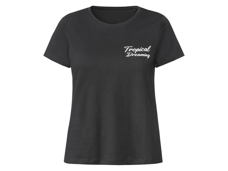 Gehe zu Vollbildansicht: esmara® Damen T-Shirt, tailliert geschnitten, mit Print - Bild 2
