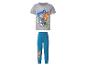Graues T-Shirt und blaue Hose mit „Dino Expert Paw Patrol“-Aufdruck für Kinder.