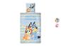 Bluey und Bingo Bettwäsche-Set mit „BESTIES FOREVER“-Text und Charakteroptionen.
