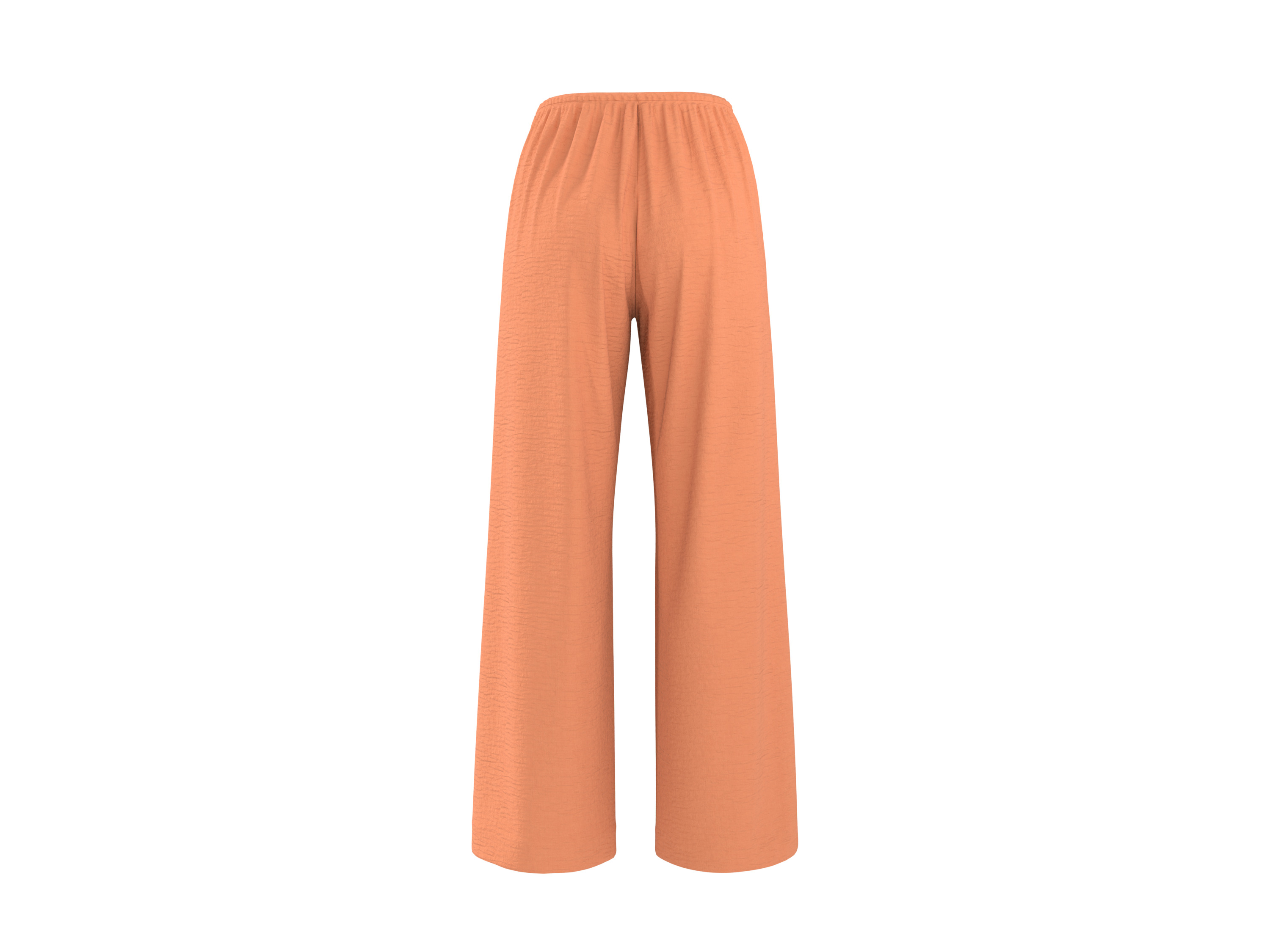 ESMARA® Damen Wide-Leg-Satinhose (Orange, S(36/38)) – Bild 2 von 4