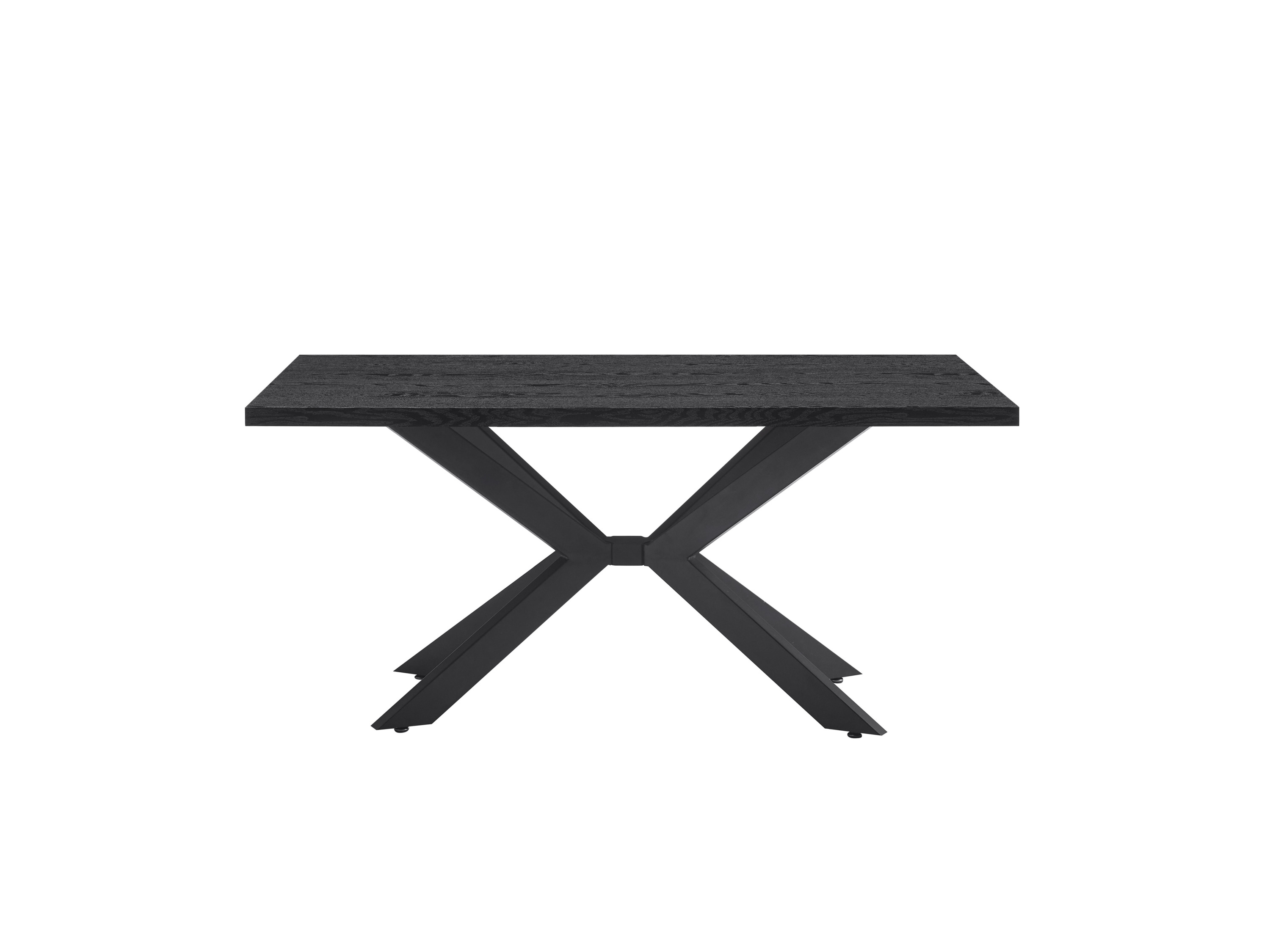 Thumbnail - HOME DELUXE Esstisch Eckig AVENCIA 160 x 100 cm inkl. Sternfuß (dark oak)