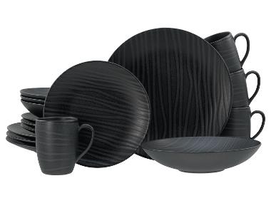 Creatable Kombiservice »Waves Black«, 16-teilig