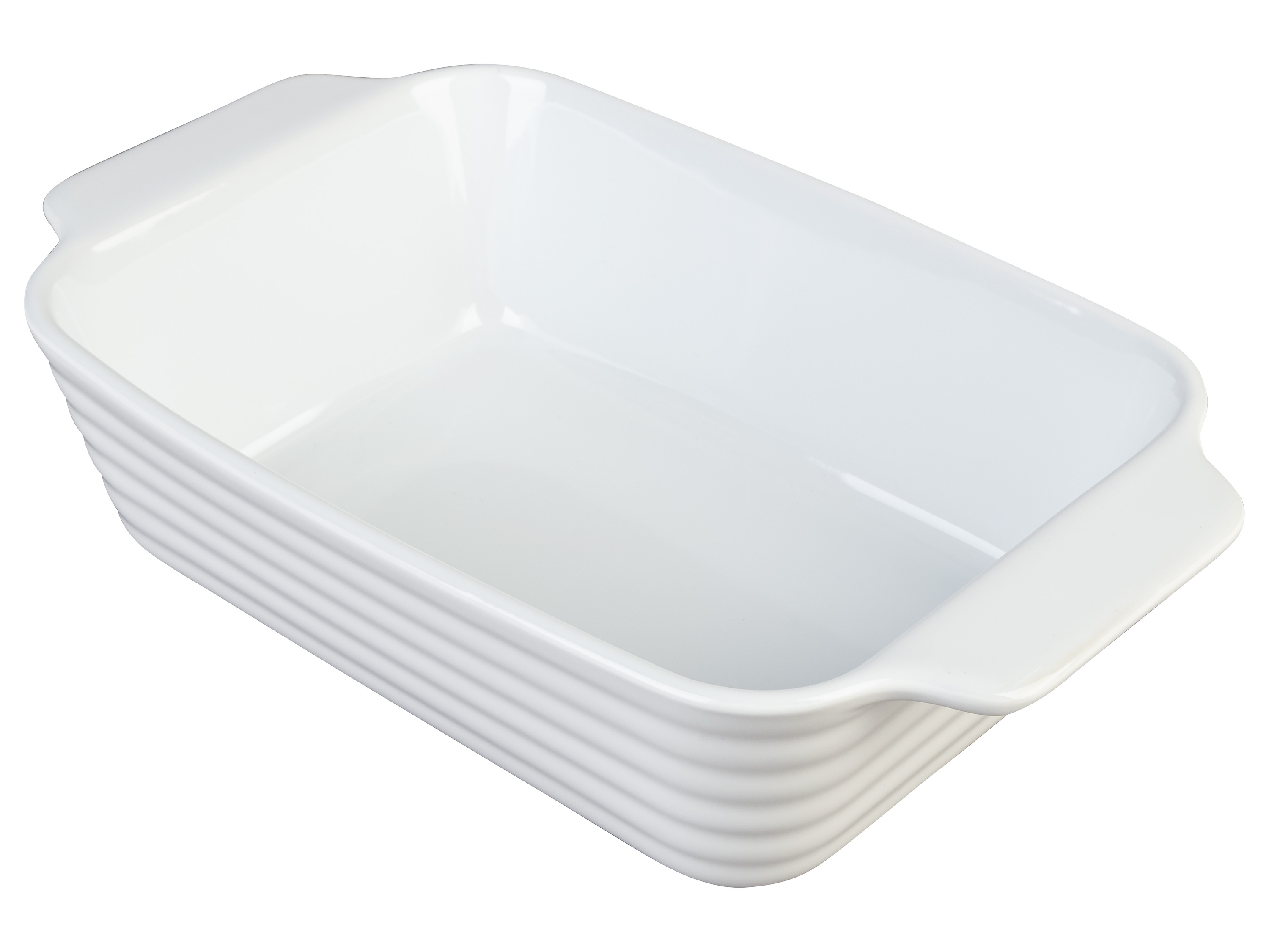 Thumbnail - ERNESTO® Auflaufformen Steinzeug (groß weiß)