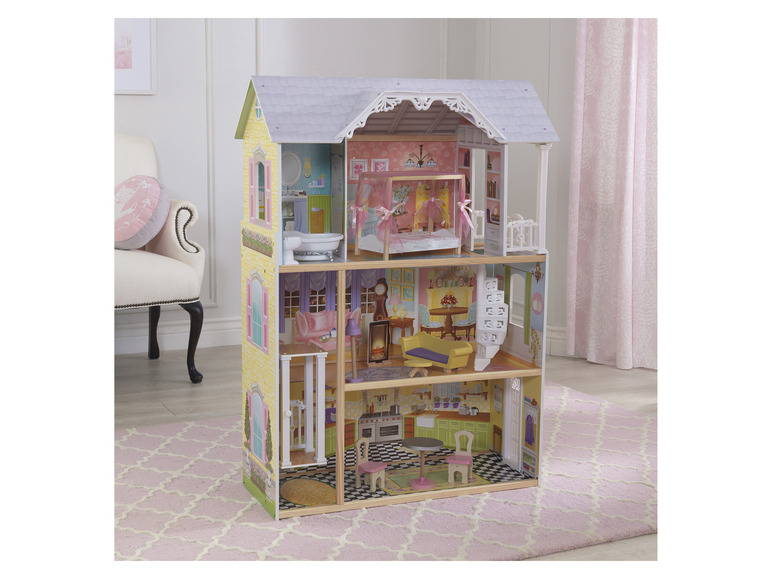 Gehe zu Vollbildansicht: KidKraft Puppenhaus »Kaylee«, 1,2 m, aus Holz, mit Aufzug - Bild 8