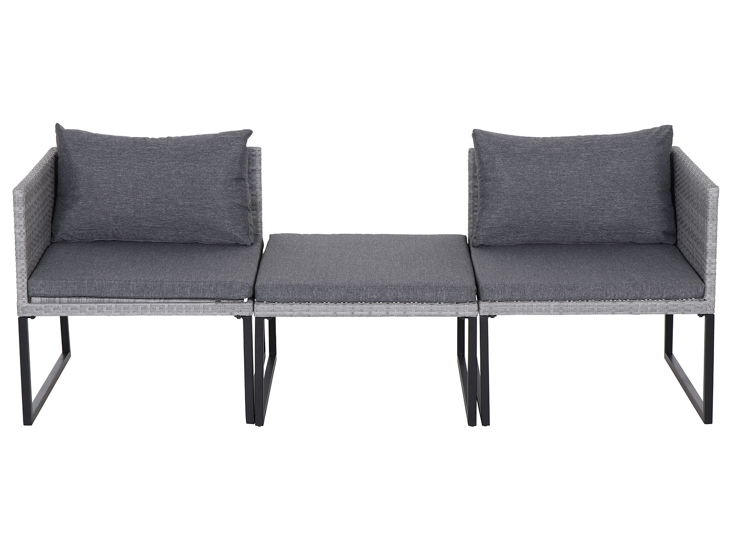 Thumbnail - Gardamo Lounge Set »Malaga« 3-teilig, grau