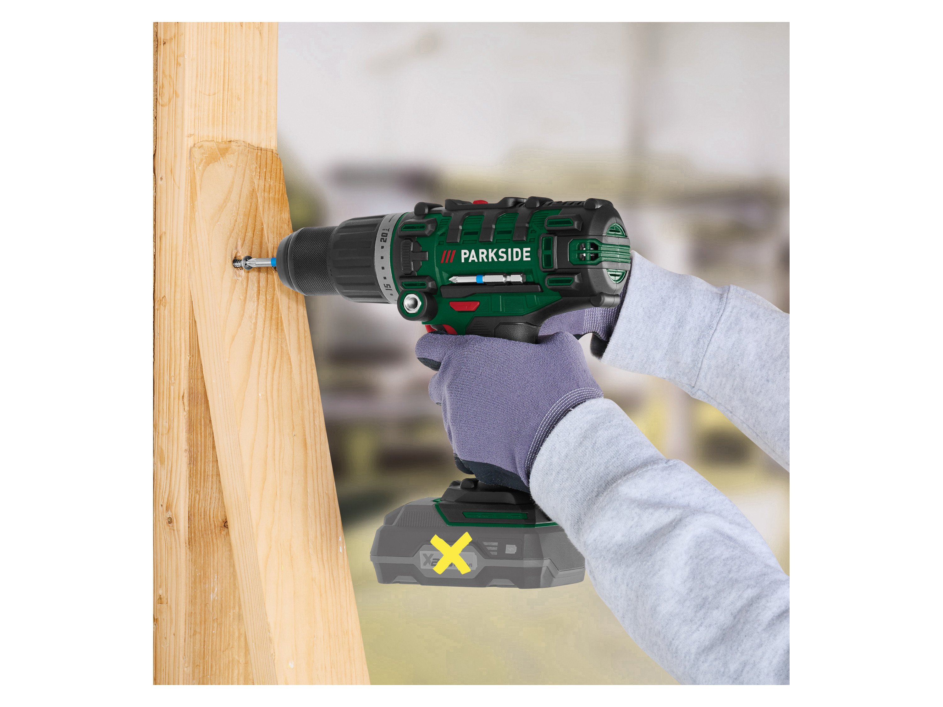 Thumbnail - PARKSIDE® 20 V Akku-Schlagbohrschrauber »PSBSA 20-Li C3«, ohne Akku und Ladegerät