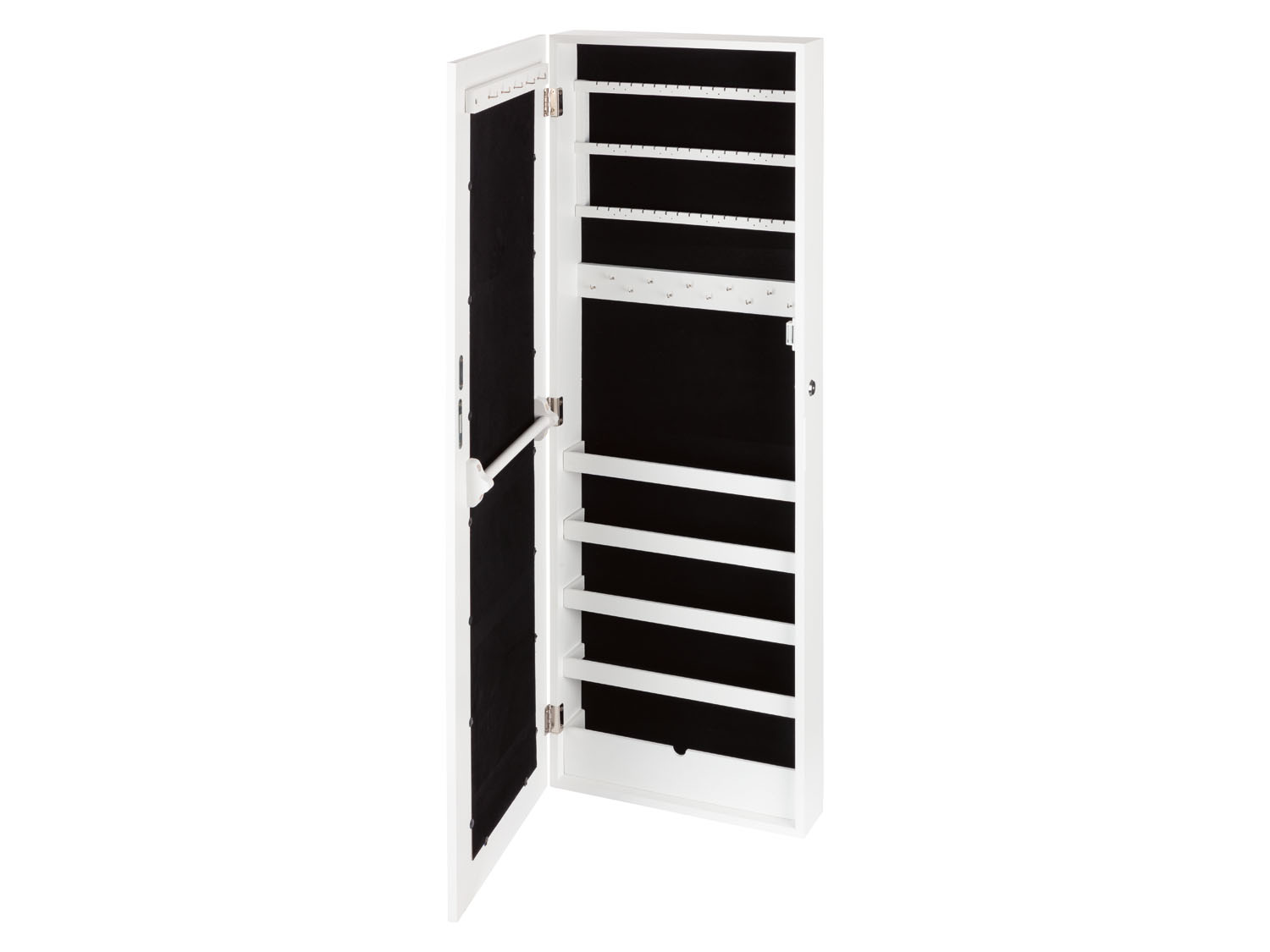 Thumbnail - LIVARNO home Spiegel-Schmuckschrank, samtig gepolstert