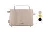 SILVERCREST Toaster in Beige, mit vertikalen Rillen