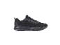 Schwarze Schnür-Sportschuhe mit texturiertem Obermaterial.