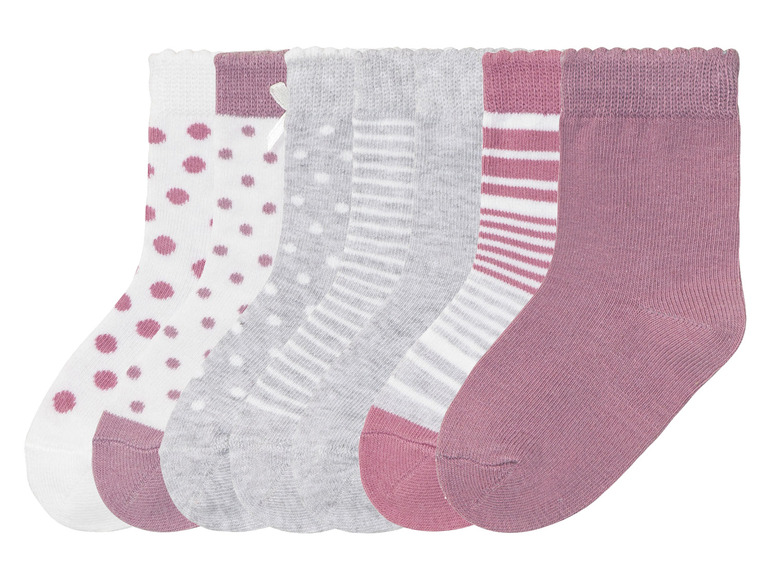 Gehe zu Vollbildansicht: lupilu® Kleinkinder Mädchen Socken mit Bio-Baumwolle, 7 Paar - Bild 2