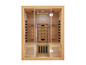 Eine Holzsauna mit Glastüren der Marke Arts Sauna.