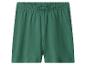 Grüne Baumwollshorts mit elastischem Bund.