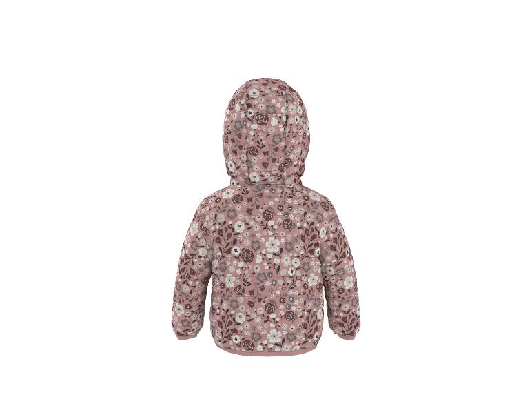 Rosa Kinderjacke mit Blumenmuster, Rückansicht