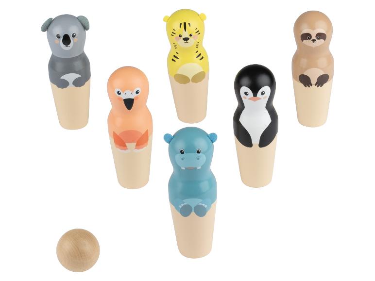 Tierförmige Kegel für Kinder, darunter Koala, Tiger, Faultier, Flamingo, Nilpferd und Pinguin.
