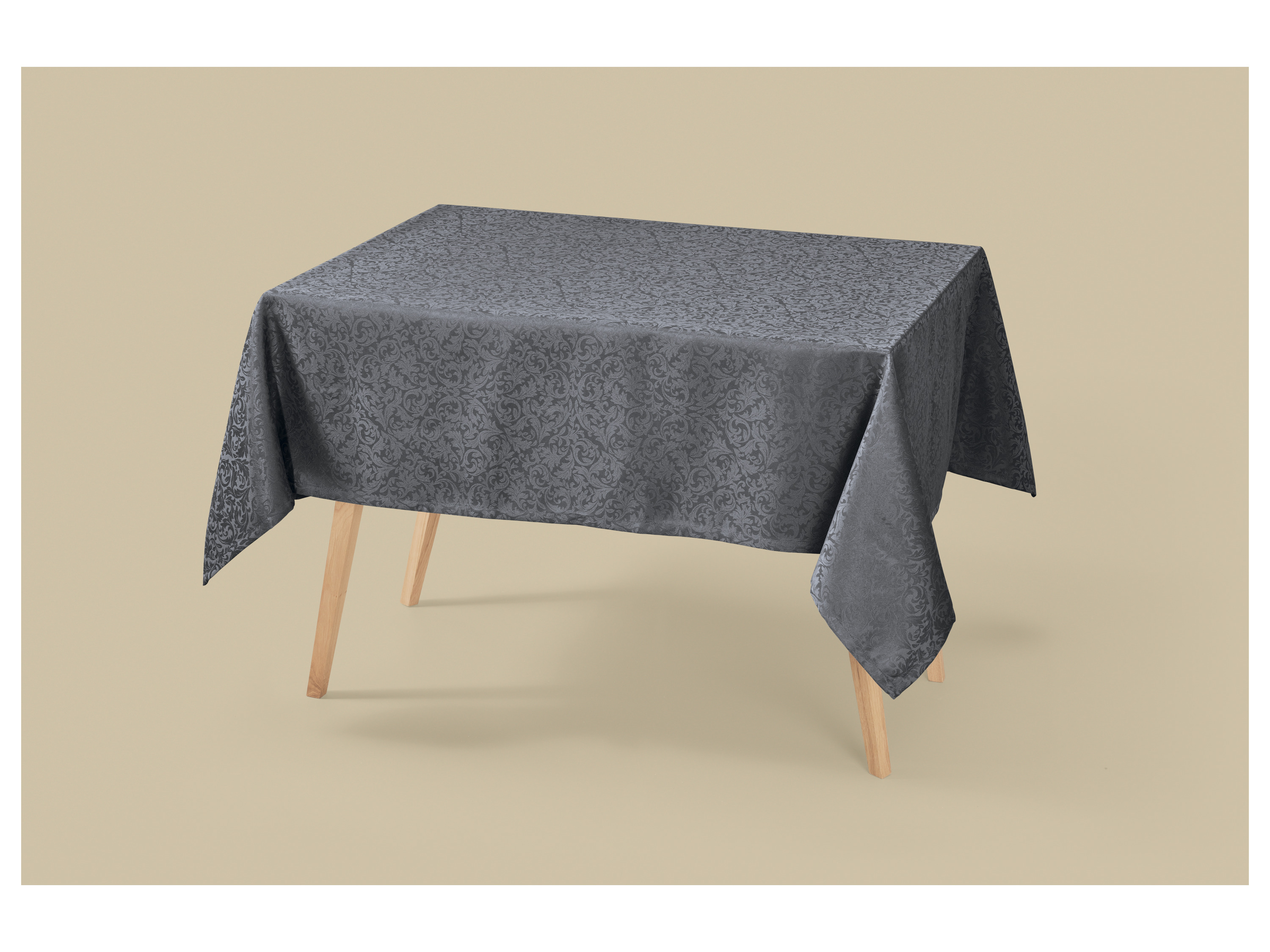 Thumbnail - LIVARNO® Jacquardtischdecke / Jacquardtischläufer-Set (130 x 170 cm, Grau)