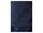 Nahaufnahme eines dunkelblauen Fleece-Stoffes mit feiner Textur.