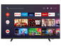 Smart-TV-Bildschirm mit Netflix, YouTube, Prime Video und Disney+