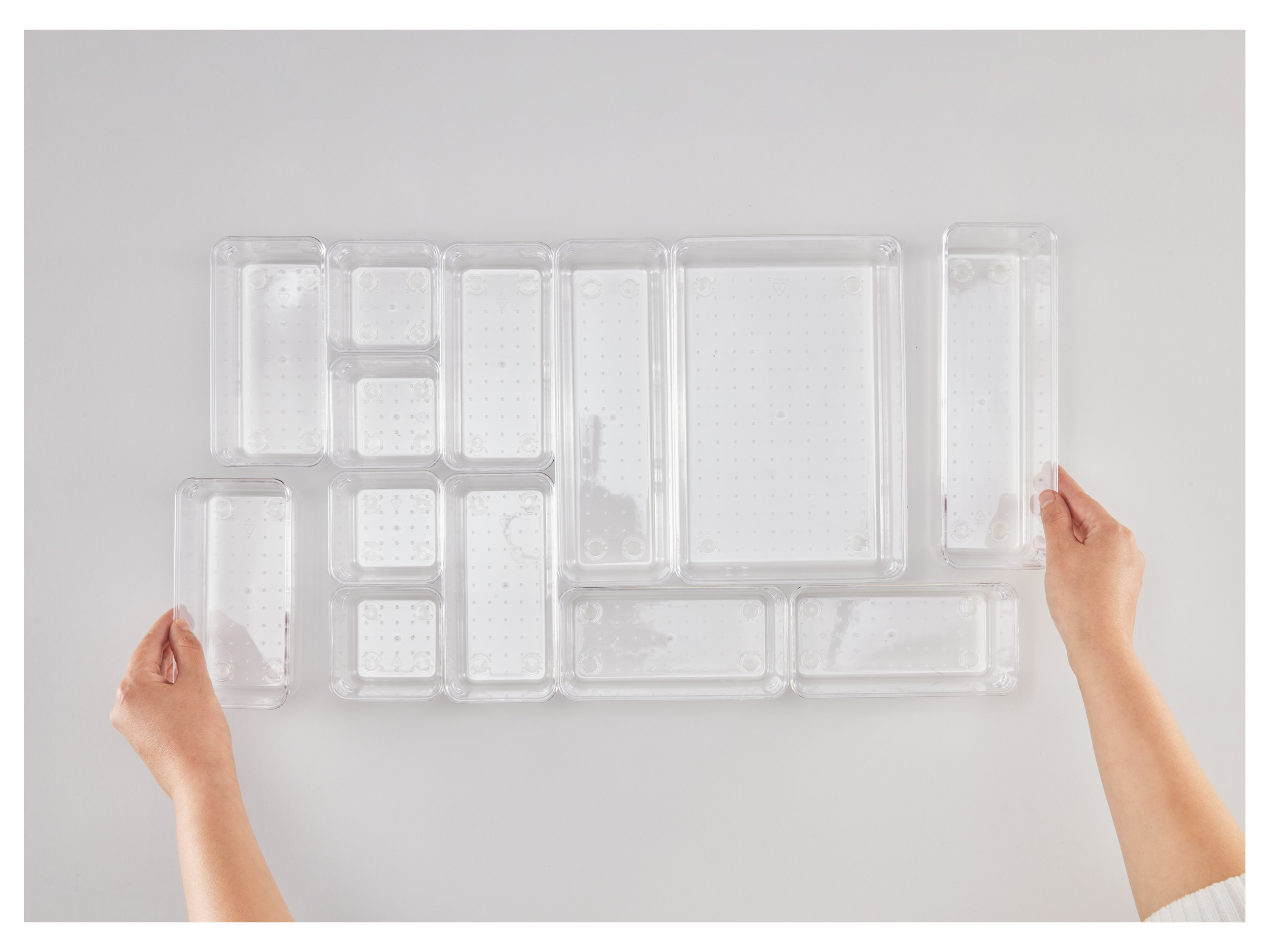 Thumbnail - LIVARNO home Modularer Makeup-Organizer (13-teilig transparent)