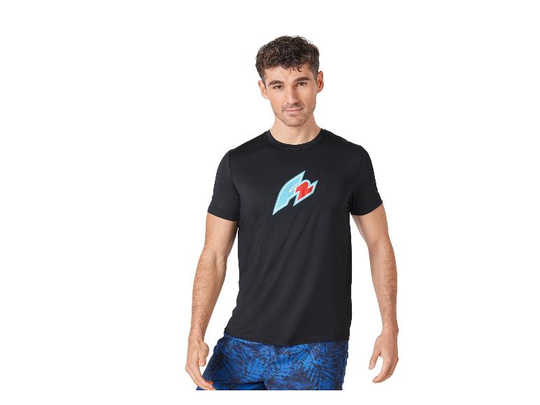 F2 Herren-T-Shirt und Shorts, sportlicher Stil.
