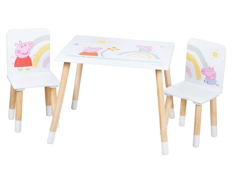 Gehe zu Vollbildansicht: roba Kindersitzgruppe »Peppa Pig«, mit zwei Stühlen und einem Tisch - Bild 1