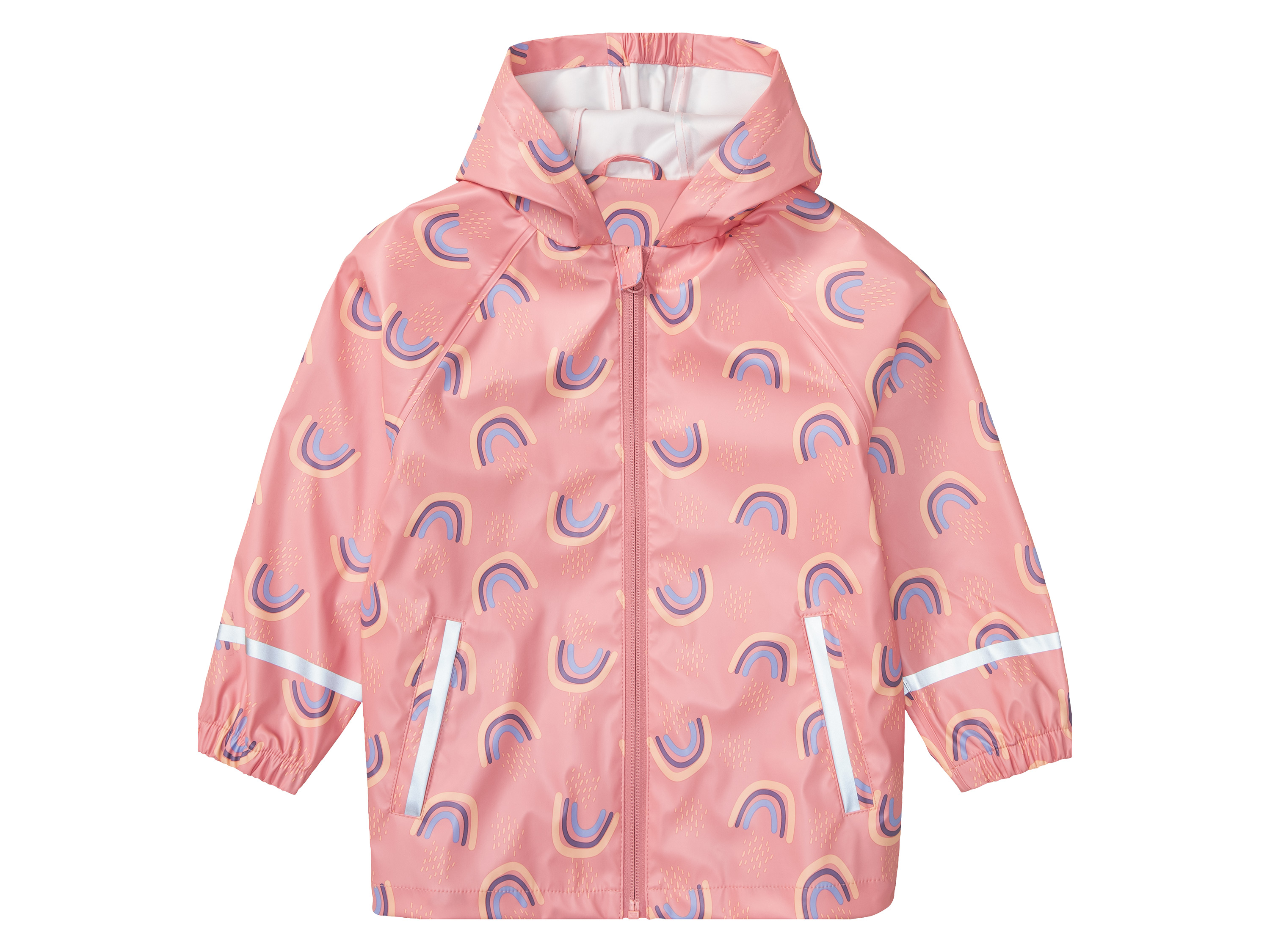LUPILU® Baby Kleinkinder Matsch- und Buddeljacke, wind- und wasserdicht (pink gemustert, 98/104)""