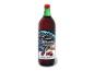 Flasche Fruchtglühwein mit Kirschgeschmack und winterlichem Etikett