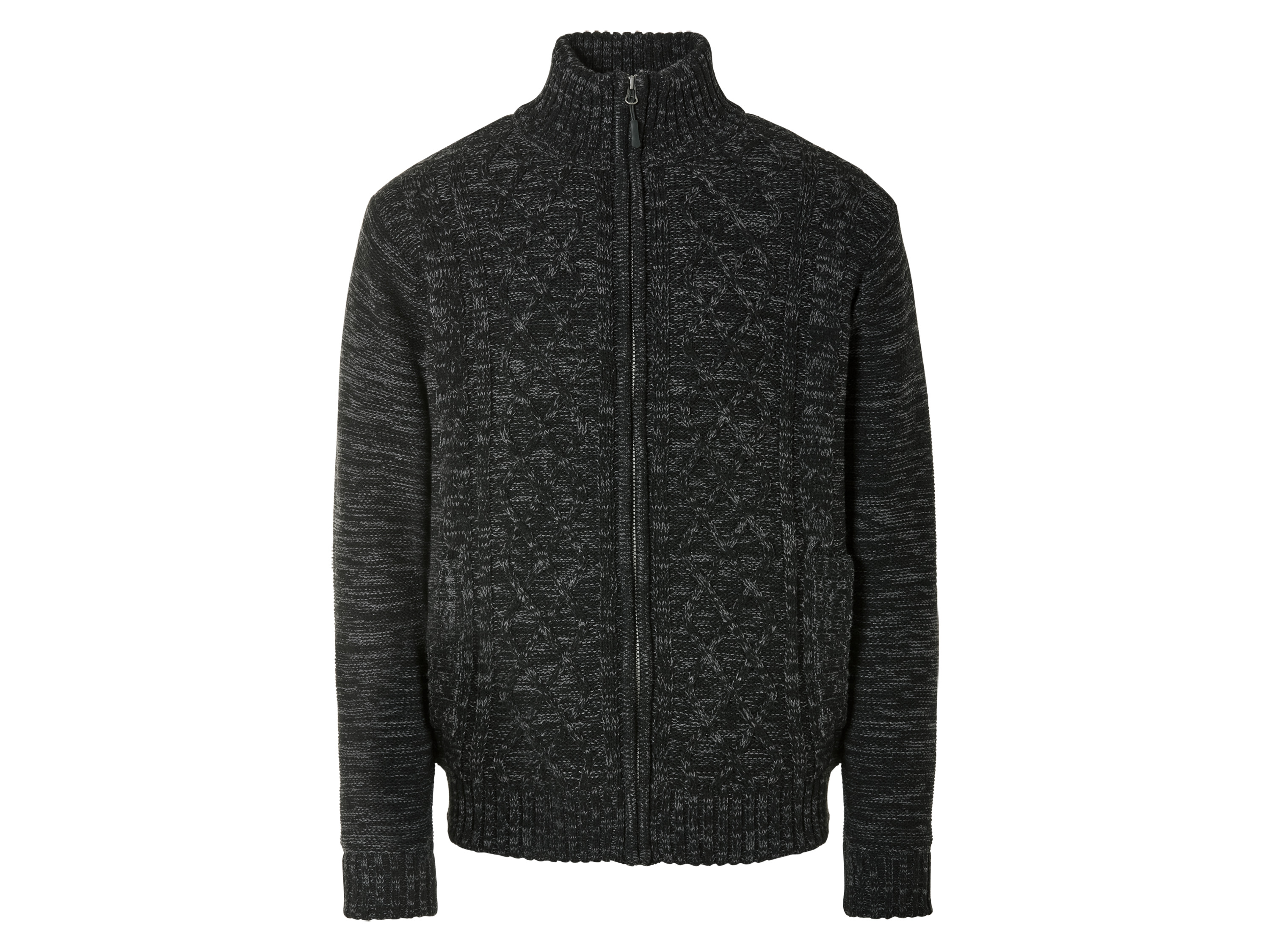 LIVERGY® Herren Jacke (Dunkelgrau, XL(56/58))““ | mit seitlichen Eingrifftaschen und Bündchen an Ärmel- und Saumabschluss, mit hochwertigem, recyceltem YKK-Markenreißverschluss Schnitt: leger geschnitten Ausschnitt: – Kragenform: Stehkragen Material: Obermaterial: Polyacryl, 45 % Polyester Futter: Polyester Pflegehinweis: waschen bei max. 30 °C Pflegeleicht nicht bleichen nicht im Wäschetrockner trocknen nicht bügeln nicht trockenreinigen Größe: S 44/46 – XXL 60/62 Meine Lidl-Größe – so einfach gehts Deine Größe findest du in der Lidl-Größentabelle . Oeko-Tex® Standard 100 Geprüft auf Schadstoffe Zertifizierungsnummer: 22.Hcn.08067 Hohenstein Htti Standard 100 by Oeko-Tex® ist die weltweit bekannteste, unabhängige Zertifizierung schadstoffgeprüfter Textil- und Lederprodukte aller Art – vom Garn und den Stoffen bis hin zum gebrauchsfertigen Artikel. Das Label bestätigt