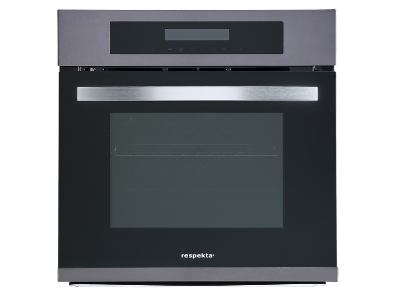 Einbaubackofen von Respekta mit digitalem Display.