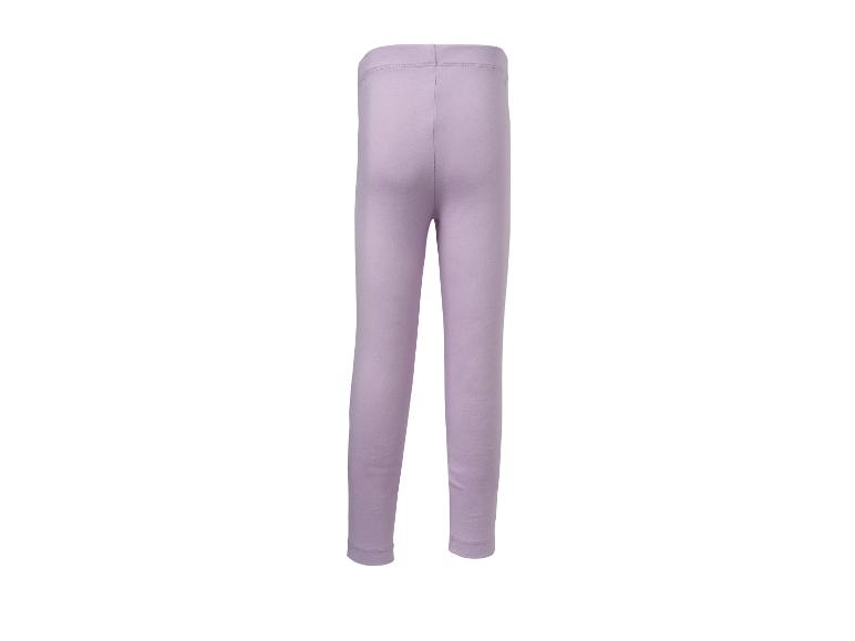 Rückansicht einer hellvioletten Kinderleggings