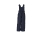 Blaue Kinder-Latzhose mit verstellbaren Trägern und elastischem Bund.