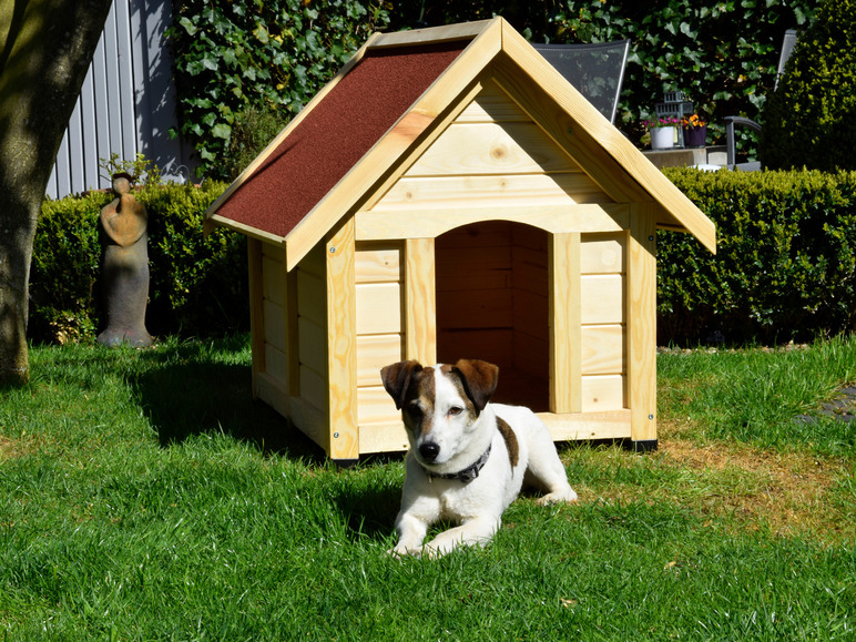 Gehe zu Vollbildansicht: dobar Outdoor-Hundehütte »Peanut«, Holz, Spitzdach - Bild 1