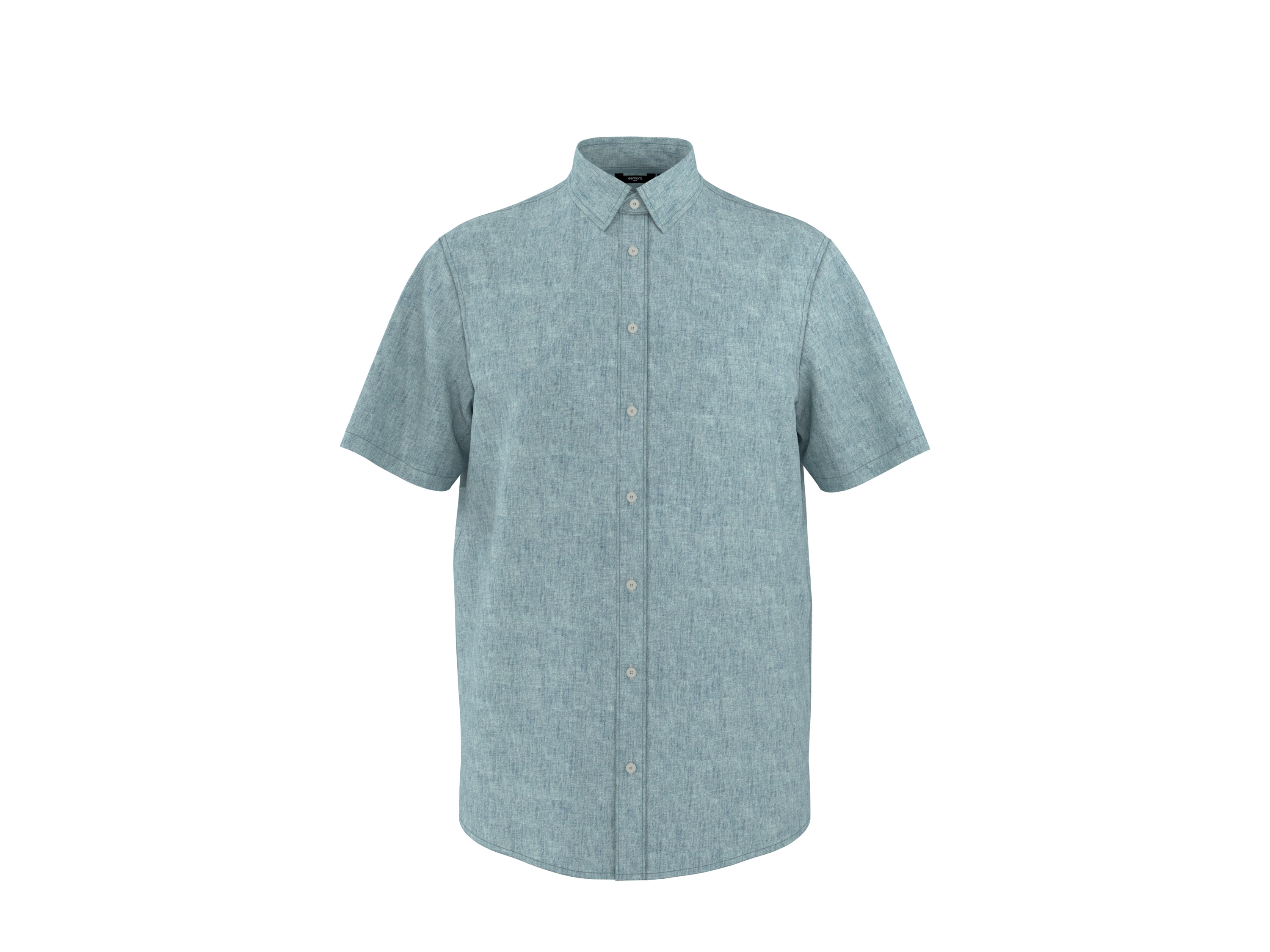 ESMARA MEN Herren Hemd mit Leinen (Blau, L(41/42))